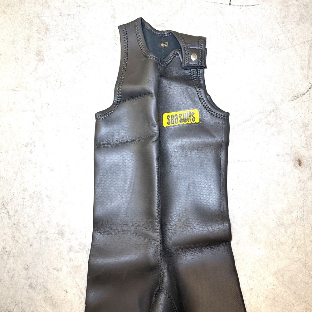 Vtg 1960s SEA SUITS "Bod Pod" Rubatex Wetsuit Surfing Dru Harrison Farmer John - Picture 2 of 7